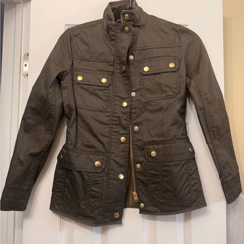 J. Crew Women's Utility Jacket in Dark Brown